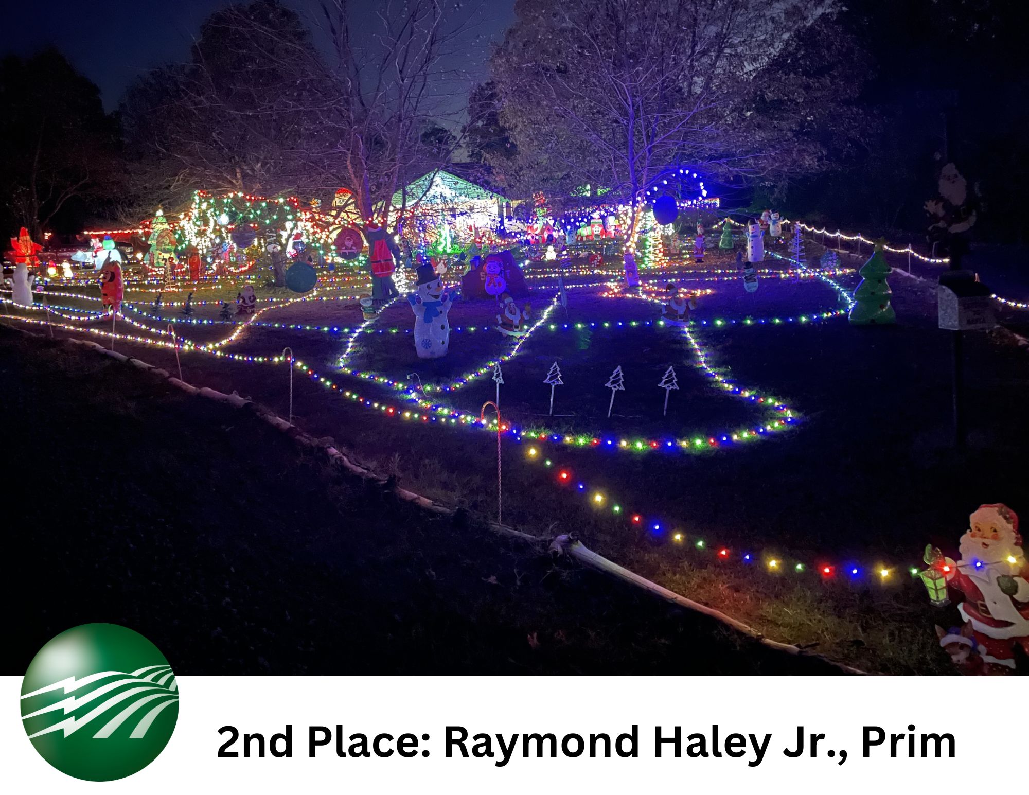2nd Place Winning Christmas Lights Photo